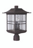 Dorset 3 Light Outdoor Post Mount in Aged Bronze Brushed (Z7825-ABZ)