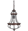 Stafford 1 Light Mini Pendant In Aged Bronze/Textured Black (38791-AGTB)