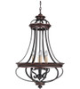 Stafford 6 Light Foyer In Aged Bronze/Textured Black (38736-AGTB)