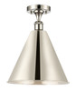Berkshire - 1 Light - 16 inch - Polished Nickel - Semi-Flush Mount (516-1C-PN-MBC-16-PN)