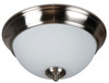 Pro Builder 2 Light 11" Flushmount In Brushed Polished Nickel (XP11BNK-2W)