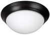 Pro Builder Premium 3 Light 15" Flushmount In Oiled Bronze (XPP15OB-3W)