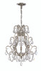 3 Light Mini Chandelier In Polished Nickel (1133C-PLN)