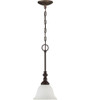 Barrett Place 1 Light Mini Pendant In Mocha Bronze (24221-MB-WG)