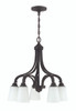 Grace 5 Light Down Chandelier in Espresso (41915-ESP)