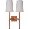 Ella 2 Light Wall Sconce In Satin Brass (44662-SB)