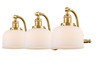 Bell - 3 Light - 28 inch - Satin Gold - Bath Vanity Light (515-3W-SG-G71-LED)
