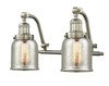 Bell - 2 Light - 18 inch - Brushed Satin Nickel - Bath Vanity Light (515-2W-SN-G58)