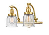 Bell - 2 Light - 18 inch - Satin Gold - Bath Vanity Light (515-2W-SG-G54-LED)