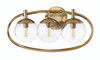 Piltz 3 Light Vanity In Satin Brass (45503-SB)