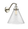 Cone - 1 Light - 12 inch - Brushed Satin Nickel - Sconce (515-1W-SN-G44-L)