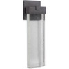 Aria 1 Light Medium LED Outdoor Wall Lantern in Textured Black (Z1614-TB-LED)
