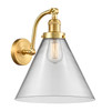 Cone - 1 Light - 12 inch - Satin Gold - Sconce (515-1W-SG-G42-L)