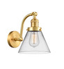 Cone - 1 Light - 8 inch - Satin Gold - Sconce (515-1W-SG-G42-LED)