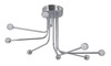 Solis 8 Arm Led Flushmount In Chrome (43088-CH-LED)