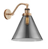 Cone - 1 Light - 12 inch - Brushed Brass - Sconce (515-1W-BB-G43-L)