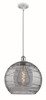 Athens Deco Swirl - 1 Light - 14 inch - White Polished Chrome - Pendant (516-1S-WPC-G1213-14SM)