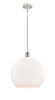 Athens - 1 Light - 14 inch - White Polished Chrome - Pendant (516-1S-WPC-G121-14)