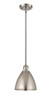 Bristol - 1 Light - 8 inch - Brushed Satin Nickel - Pendant (516-1S-SN-MBD-75-SN-LED)