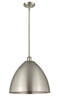Bristol - 1 Light - 16 inch - Brushed Satin Nickel - Pendant (516-1S-SN-MBD-16-SN-LED)