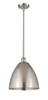 Bristol - 1 Light - 12 inch - Brushed Satin Nickel - Pendant (516-1S-SN-MBD-12-SN-LED)