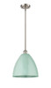 Plymouth - 1 Light - 12 inch - Brushed Satin Nickel - Pendant (516-1S-SN-MBD-12-SF)