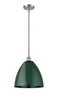 Plymouth - 1 Light - 12 inch - Brushed Satin Nickel - Pendant (516-1S-SN-MBD-12-GR)