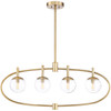 Piltz 4 Light Island in Satin Brass (45574-SB)