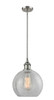 Athens - 1 Light - 8 inch - Brushed Satin Nickel - Mini Pendant (516-1S-SN-G125)