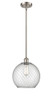 Farmhouse Chicken Wire - 1 Light - 10 inch - Brushed Satin Nickel - Mini Pendant (516-1S-SN-G122-10CSN)
