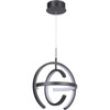 Dolby 1 Light LED Pendant in Matte Black (47891-MBK-LED)