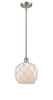 Farmhouse Rope - 1 Light - 8 inch - Brushed Satin Nickel - Mini Pendant (516-1S-SN-G121-8RW-LED)