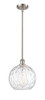 Athens Water Glass - 1 Light - 10 inch - Brushed Satin Nickel - Mini Pendant (516-1S-SN-G1215-10)