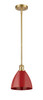 Plymouth - 1 Light - 8 inch - Satin Gold - Pendant (516-1S-SG-MBD-75-RD)