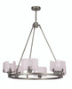 Trouvaille 6 Light Chandelier In Polished Nickel (47626-PLN)