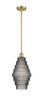 Cascade - 1 Light - 8 inch - Satin Gold - Mini Pendant (516-1S-SG-G673-8)