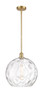 Athens Water Glass - 1 Light - 13 inch - Satin Gold - Pendant (516-1S-SG-G1215-14-LED)