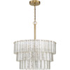Museo 9 Light Pendant in Satin Brass (48694-SB)