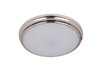 X66 Series 1 Light 11" LED Flushmount in Brushed Polished Nickel (X6611-BNK-LED)