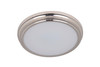 X66 Series 1 Light 13" LED Flushmount in Brushed Polished Nickel (X6613-BNK-LED)