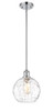 Athens Water Glass - 1 Light - 8 inch - Polished Chrome - Mini Pendant (516-1S-PC-G1215-8)
