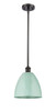Plymouth - 1 Light - 9 inch - Oil Rubbed Bronze - Pendant (516-1S-OB-MBD-9-SF-LED)