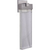 Aria 1 Light Large LED Outdoor Wall Lantern in Satin Aluminum (Z1624-SA-LED)