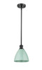 Plymouth - 1 Light - 8 inch - Matte Black - Pendant (516-1S-BK-MBD-75-SF-LED)