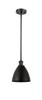 Bristol - 1 Light - 8 inch - Matte Black - Pendant (516-1S-BK-MBD-75-BK-LED)