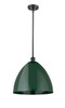 Plymouth - 1 Light - 16 inch - Matte Black - Pendant (516-1S-BK-MBD-16-GR-LED)