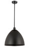 Bristol - 1 Light - 16 inch - Matte Black - Pendant (516-1S-BK-MBD-16-BK-LED)
