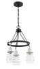 Thatcher 3 Light Chandelier in Flat Black/Brushed Polished Nickel (50623-FBBNK)