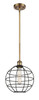 Lake Placid - 1 Light - 10 inch - Brushed Brass - Mini Pendant (516-1S-BB-CE-10-BK)