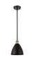 Bristol - 1 Light - 8 inch - Black Antique Brass - Pendant (516-1S-BAB-MBD-75-BK-LED)